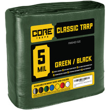 Core Tarps Classic 5 Mil Tarp Waterproof Tarpaulin Cover UV Resistant