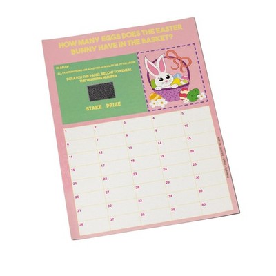 Ostern Spendenaktion Rubbelkarte 40 Quadrat A4