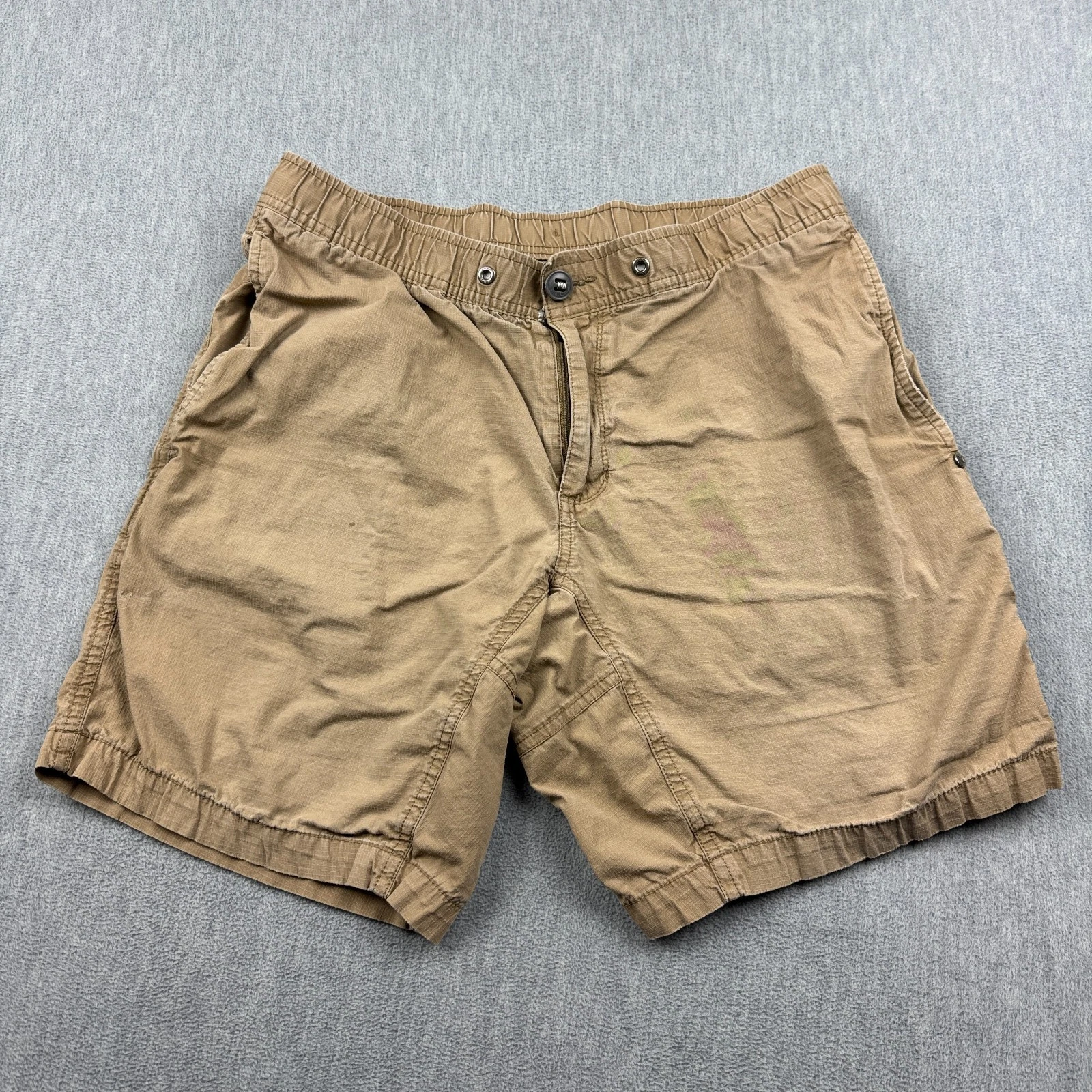 Vuori Shorts Mens 32 Brown Elastic Waist Utility Outdoor Hiking Trail Running