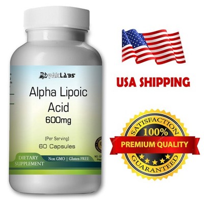 ALPHA LIPOIC ACID 600MG 60 CAPS. 1 PACK ANTIOXIDANT SUPPORT