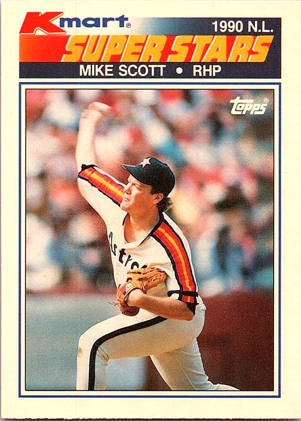 1990 Topps Kmart Super Stars #9 Mike Scott