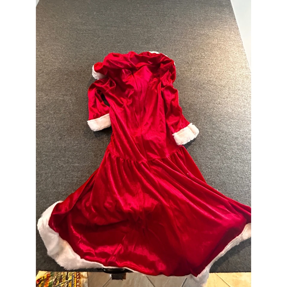 Leg Avenue Mrs. Claus Costume Hooded Dress Adult Christmas Holiday Cosplay - Image 3 of 4