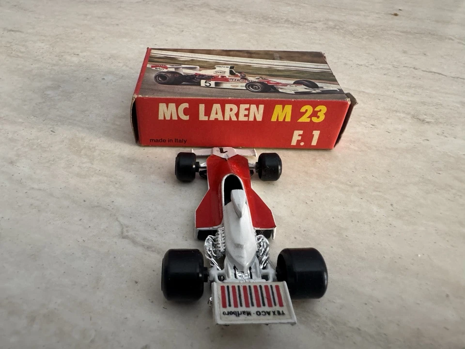 Auto F1 Polistil RJ1 McLaren M23 del 1976 scala 1:55 nuova in box da collezione - Immagine 4 di 4