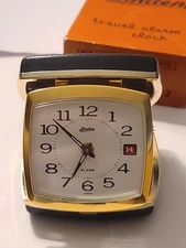 Vintage Linden Travel Alarm Clock In Box