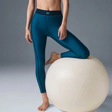 Alo Yoga Airlift High-Waist 7/8 Line Up Legging Eclipse Blue M