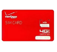 Five Verizon Wireless 4G LTE Micro SIM Card – Certified NFC 3FF – New Activation