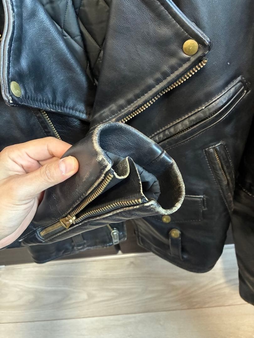 Vanson C2 タロン36 VANSON C2 Vintage Double Riders Leather Jacket Black Size 36 TALON