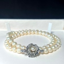 White Akoya Pearl Necklace 6570mm Suitable for Weddings Funerals and Other etc