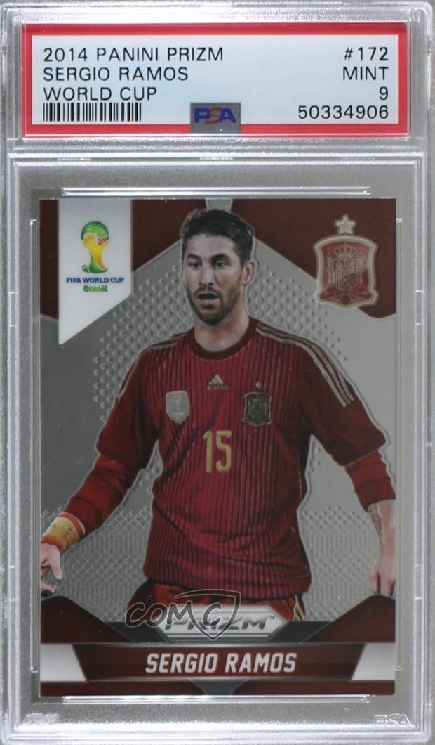 2014 Panini Prizm World Cup Sergio Ramos #172 PSA 9 MINT 1b8