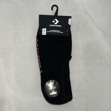 New Converse Black MADE FOR CHUCKS CUSHION ULTRA LOW SOCKS WOMENS 4-10