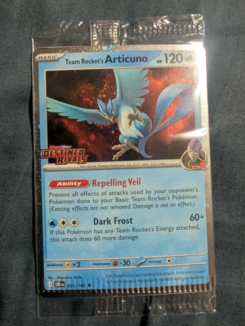 Pokemon Destined Rivals Articuno Promo SEALED Best Buy ERROR CRIMP ...