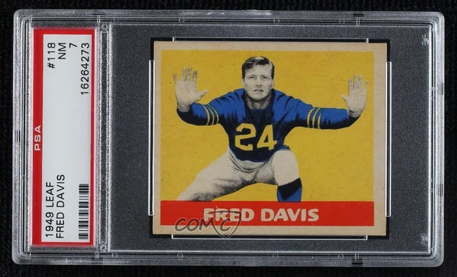 1949 Leaf Fred Davis #118 PSA 7