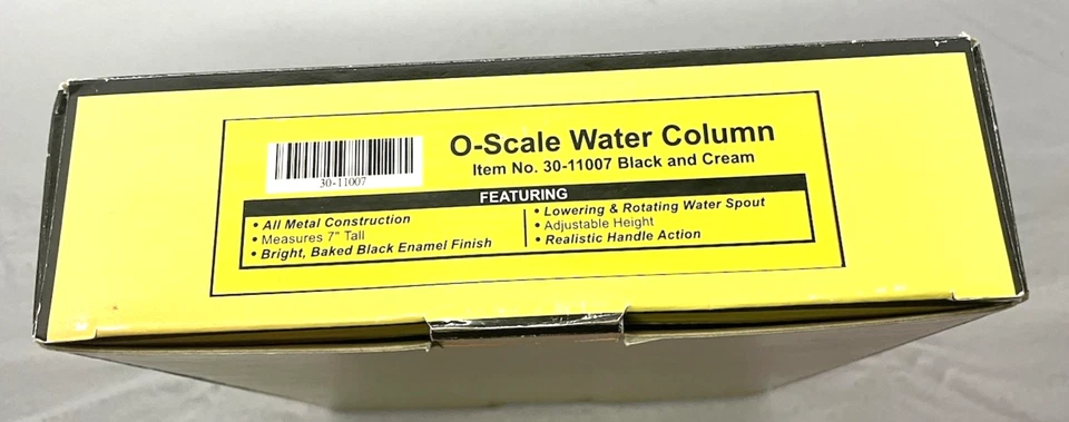 Rail King MTH 30-11007 Adjustable Black & Cream Water Column O Scale Die Cast - Image 3 of 4
