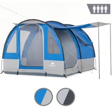 Tunnelzelt 4 Personen Zelt Camping Outdoor Familienzelt Gruppenzelt CampFeuer