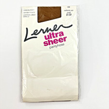 Lerner Ultra Sheer Pantyhose 1990s California Sun Beige Small 4'10"-5'5 85-130lb