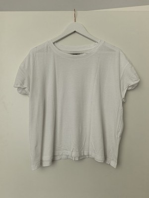 Zara Basic Oversize Shirt Weiß T-Shirt Oberteil Trafaluc