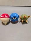 GOLEM, VOLTORB & TAGELA Vintage Pokemon Burger King Kids Spinner Top Toy 1999