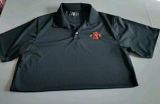 Under Armour Wisconsin Badgers Red Striped Polo Shirt Men’s M Logo