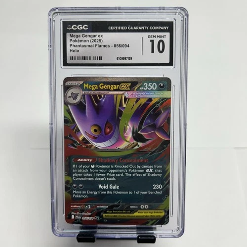 CGC 10 Mega Gengar EX 056/094 Me02: Phantasmal Flames Holo