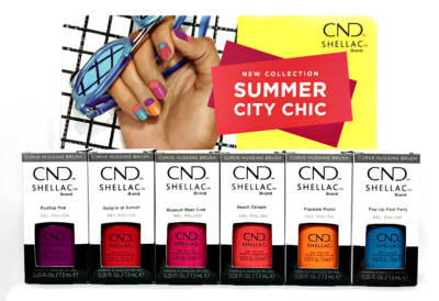 Cnd Shellac Gel Polish - CITY CHIC Resort Summer 2021 - 0.25oz/7.3ml Pick Any 