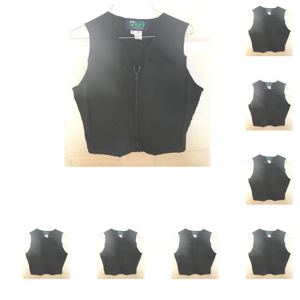 Stacool Cooling Ice Under Vest Outdoors Black XS USA Made Lot of 8 READ