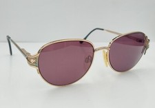 Vintage Marcolin 7143 Gold Oval Metal Sunglasses Italy FRAMES ONLY