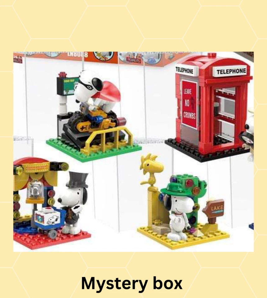 Snoopy Peanuts Snoopy Building Blocks Blind Box Birthday Gift New - Image 3 of 4