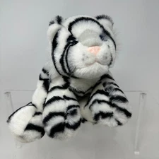 White Bengal Tiger Plush Stuffed Animal 10" Floppy Bean Bag Toy Aurora A&A
