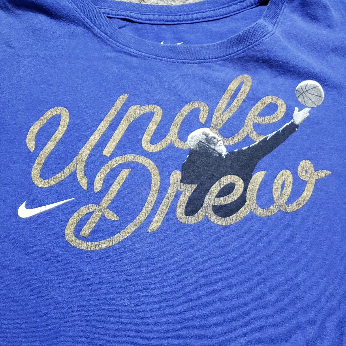 Nike Shirt Mens Large Blue Uncle Drew Short Sleeve The Nike Tee eBay
