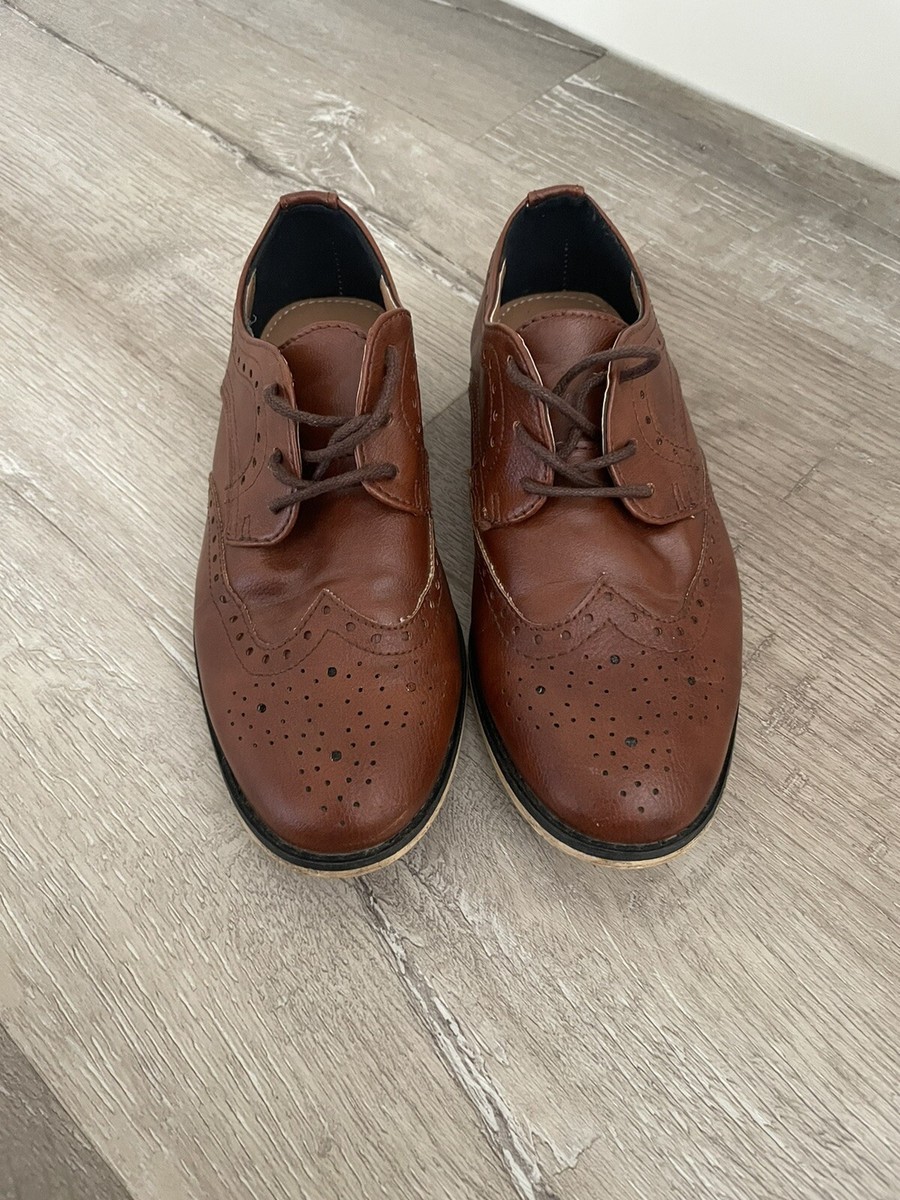 River Island Brown Boys Smart Shoes Size UK