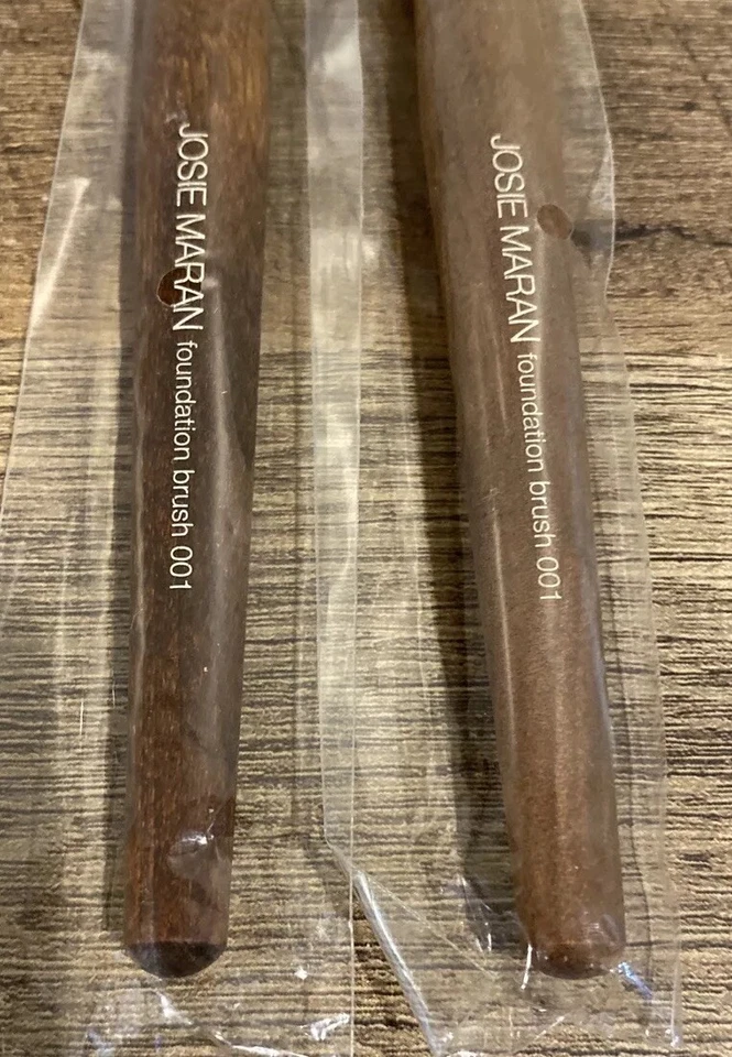 Cepillo base Josie Maran #001 tamaño completo lote de 2 NUEVO Foto 3 de 3