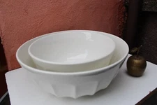 Set of 2 Big Porcelain Bowls RALPH LAUREN, BOXWOOD, Italy, 32,5 cm / 26 cm