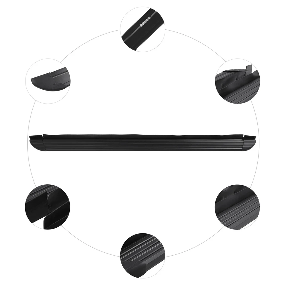 2pcs Aluminum Side Steps For 2014-2019 Toyota Highlander 6 inch Running Boards - Image 4 of 4