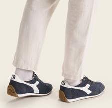 NWT Diadora Equipe H Canvas Stone Wash Shoe Blue Denim Unisex Womens 9/Mens 7.5