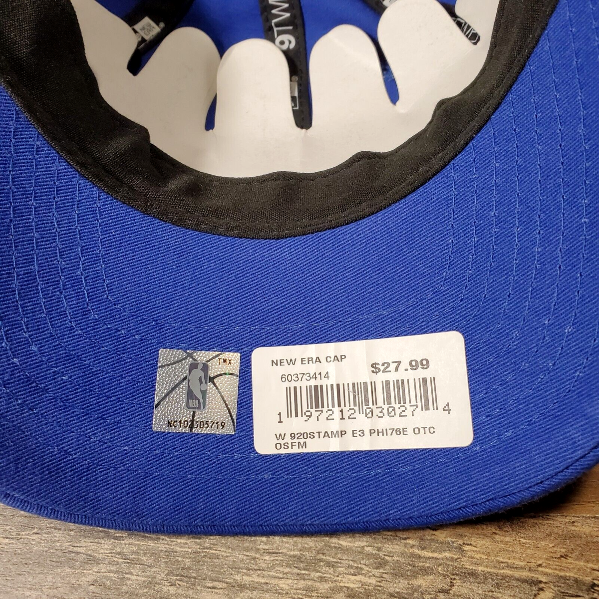 Philadelphia 76ers New Era Women's Blue Stamp 9TWENTY Adjustable