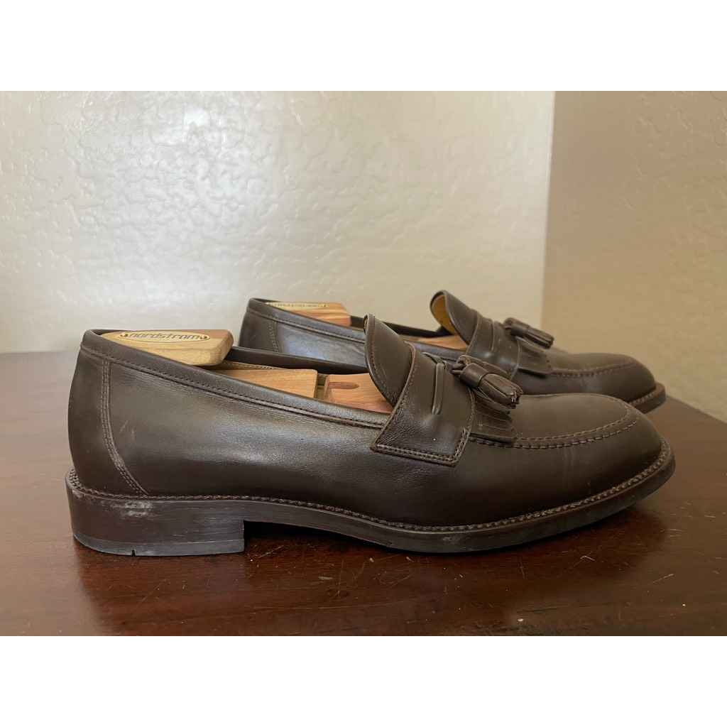 Daniel Cremieux Mens Loafer Dress Shoes Brown Leather Apron  display picture 1