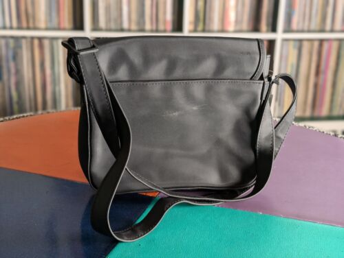 Joe Boxer Y2K Black Cross Body Bag Purse 3d Lenticular Smiley Face 90s 2000s y2k - Picture 3 of 5
