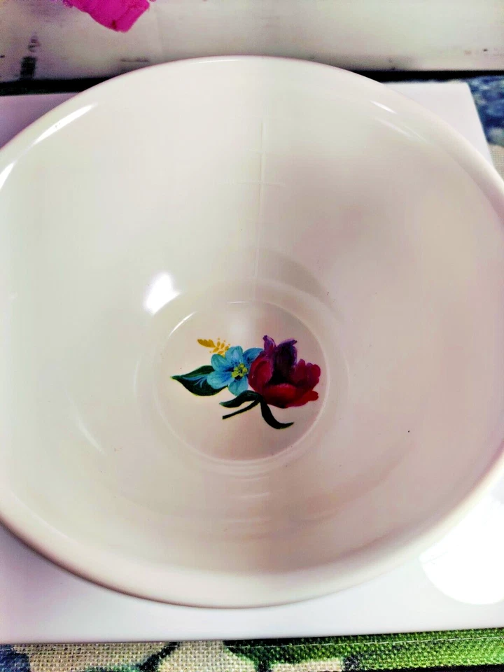 Mujer Pioneer Medición 2 Tazas Melamina Plástico Rojo Rosa Floral Foto 4 de 4