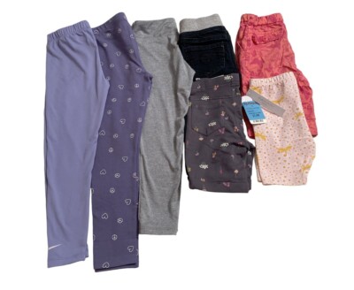 NWT EUC Girls Size 6 6X Clothing Lot 7pc Leggings Pants Nike Justice RBX Crop