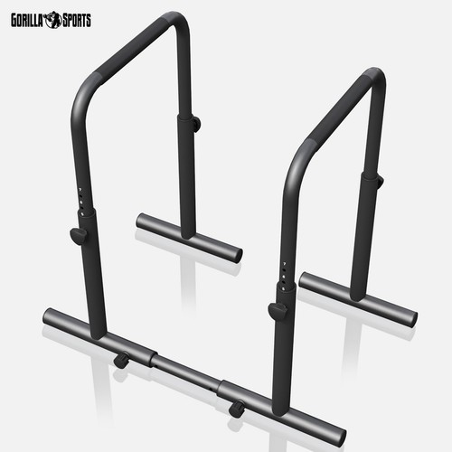 GORILLA SPORTS® Dip Barren Push Up Station Paralletes Calisthenics Equipment - Bild 10 von 12