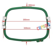 1Set Embroidery Hoop （1 frame+1 ring) 335MM*260MM- 355MM Wide (14") For Tajima