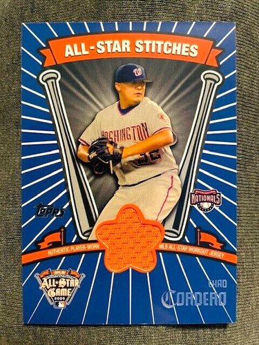 2005 Topps Updates & Highlights Chad Cordero All-Star Stitches Jersey Relic Card