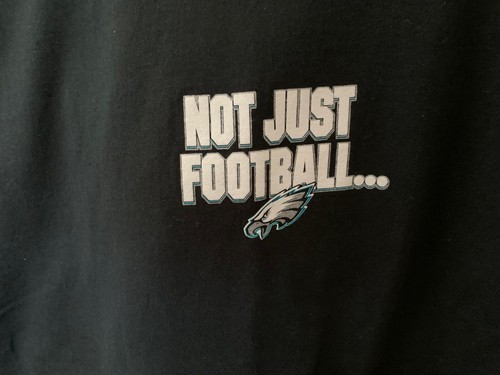Philadelphia Eagles Not Just Football Large T-Shirt Double Sided w/Graphic Black - Picture 3 of 5