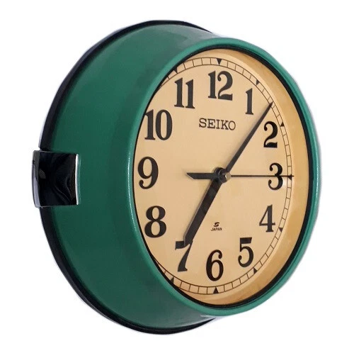 Ristede næse Gurgle Green Vintage Seiko Quartz Wall Clock Home Decorative Made in Japan | eBay