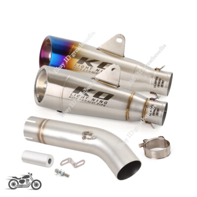 For Lexmoto LXR125 380 125SE 2019-2023 Exhaust Tips Mid Link Pipe Slip Muffler