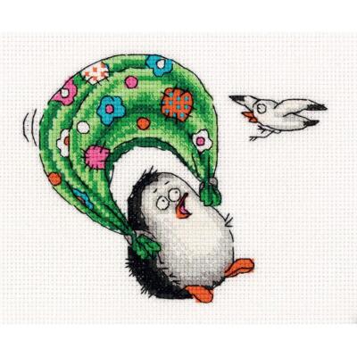 Klart Kreuzstichset ''Ich fliege!'' 15x12.5cm, Zählmuster