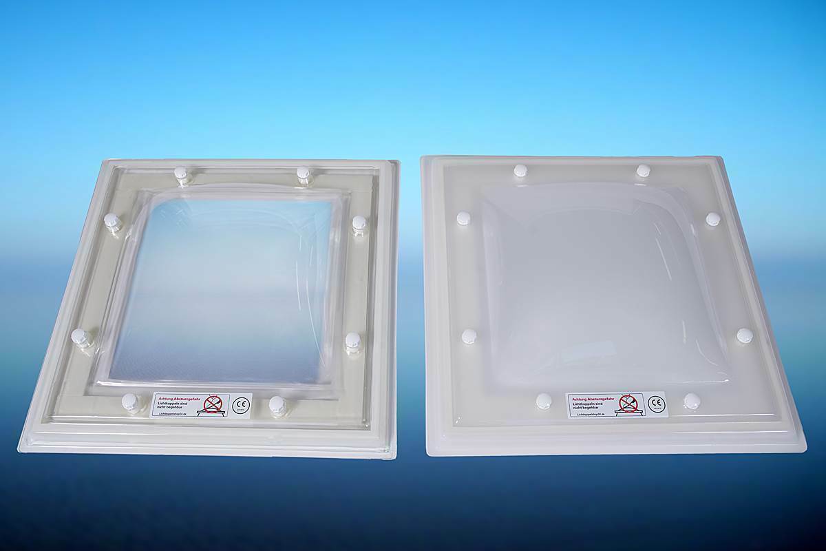 Lichtkuppel Oberschale 80x170 Cm (K-Maß 76x166 Cm) – Polycarbonat Oder Acryl