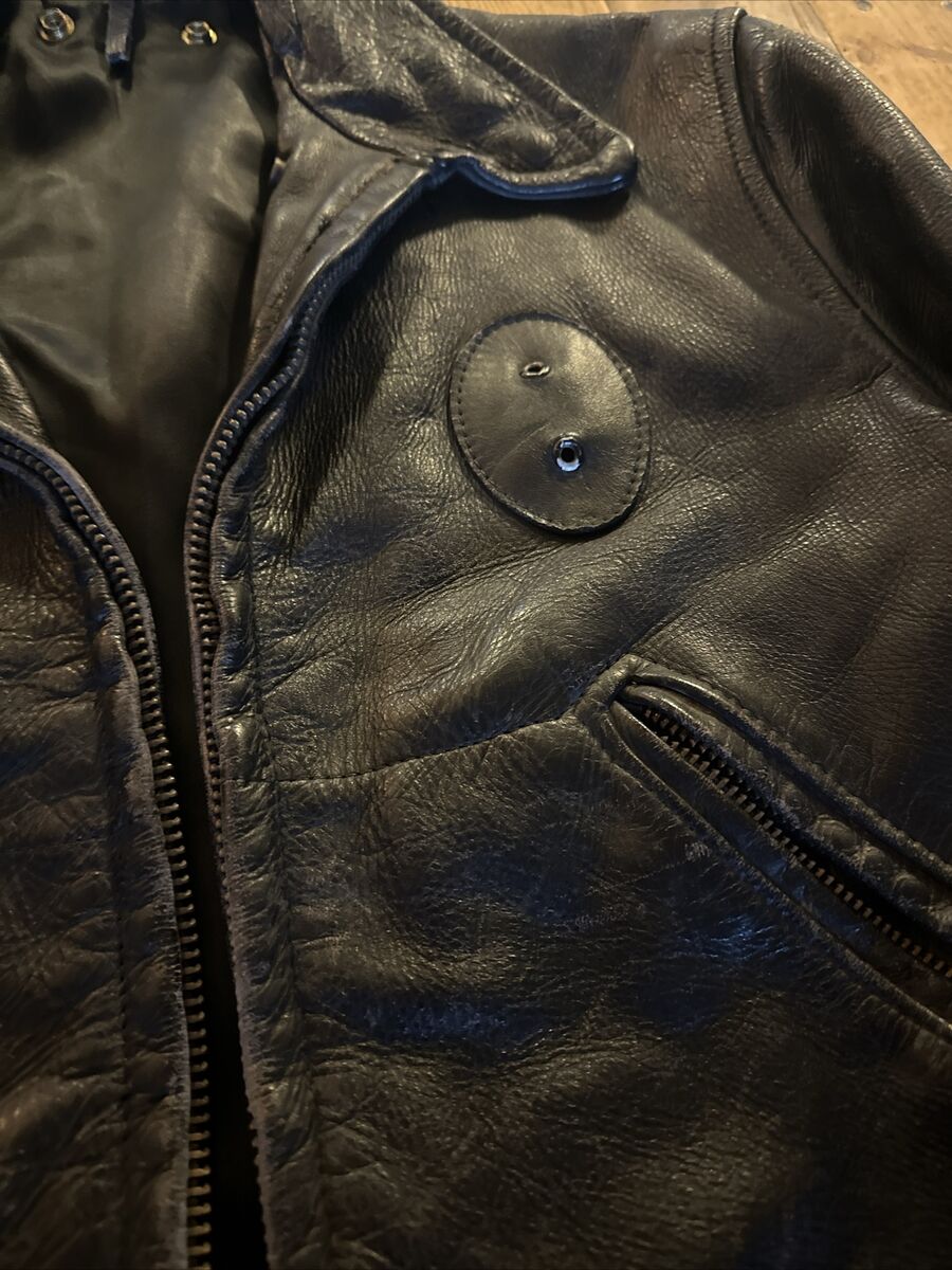 Vintage 1970s Cal Leather CHP Motorcycle Jacket Size Med Vintage 1970s Cal Leather CHP Motorcycle Jacket Size Med