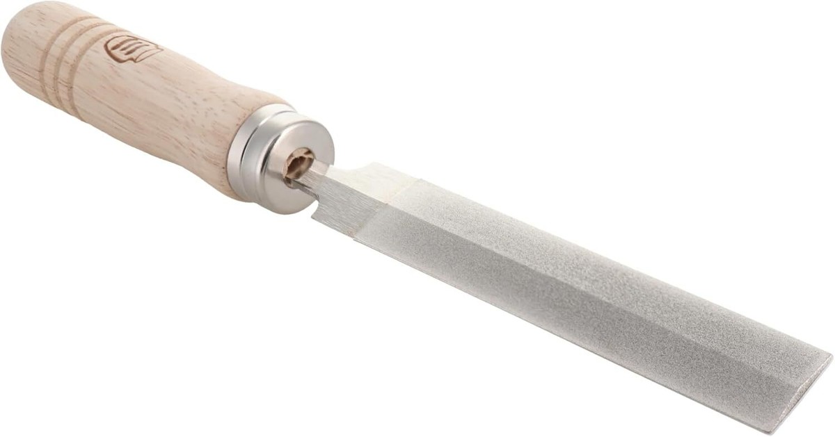 TSUBOSAN Diamond Feather Edge Saw File Wood Handle 75-100mm #300