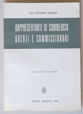 PRL) 1961 ANTIQUE BOOK LIBRO RAPPRESENTANTI DI COMMERCIO AGENTI COMMISSIONARI  